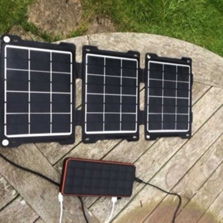 MSC 18w/18v Teflon coated folding solar panel charger