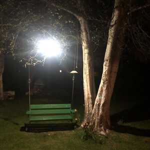 MSC collapsible Solar Lantern at night MSC collapsible Solar Lantern at night