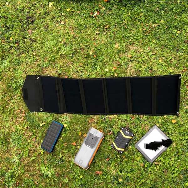 MSC 45W SunPower 5V/12V/18V QC & C Type Folding Solar Panel Charger