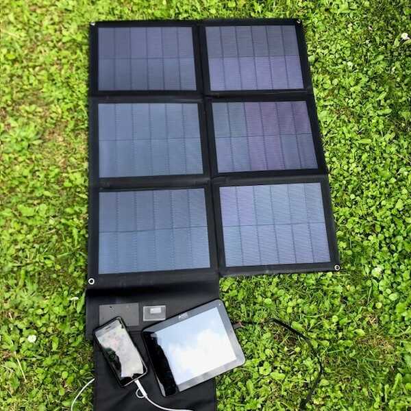 MSC Expedition 48W ETFE CIGS Light-weight USB 5V & 18V Portable Solar Panel Charger 